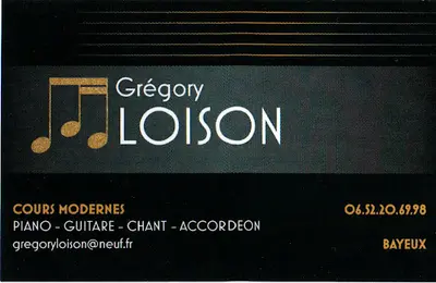 Loison Gregory Cours de Piano, Guitare, Chant, Accordéon