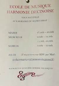 École de Musique et Harmonie Décinoise