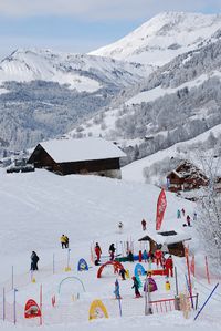 Ecole de Ski Flumet St Nicolas -départ des Cours Flumet les Evettes