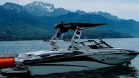 Ski-wake Sevrier Lac d'Annecy